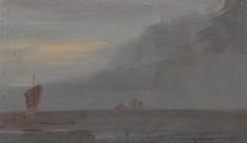 Seapiece with Boats: Evening;Seascape with Boats, Evening, ca. 1815. Creator: Unknown