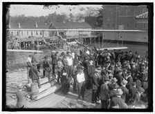 Seaplane, demonstration, between 1910 and 1920. Creator: Harris & Ewing