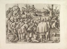 Search through the Luggage of Joseph's Brother, ca. 1545. Creator: Unknown