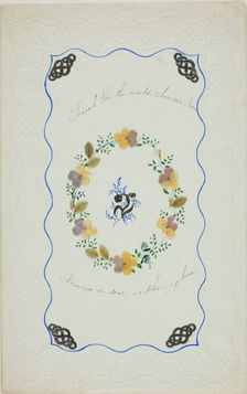Search Through the World (valentine), c. 1850. Creator: Unknown