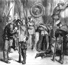 Searching for arms at Versailles, 1871. Creator: Unknown