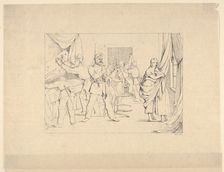 Searching for Arms (from Confederate War Etchings), 1861-63. Creator: Adalbert John Volck