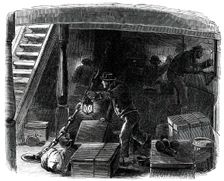 Searching for Stowaways, 1850. Creator: Unknown