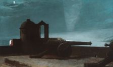 Searchlight on Harbor Entrance, Santiago de Cuba, 1901. Creator: Winslow Homer