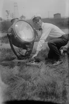 Searchlight, Mineola, 1919. Creator: Bain News Service