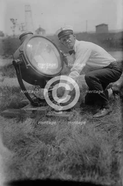 Searchlight, Mineola, 1919. Creator: Bain News Service.