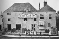 Searle's Boathouse, 1850-1870 1935. Artists: Mr Mundy, Hills and Saunders