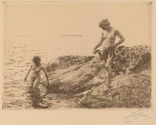 Seaward Skerries, 1913. Creator: Anders Leonard Zorn