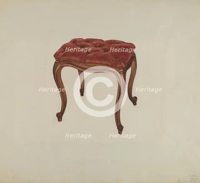 Seat, 1938. Creator: Dorothy Handy.
