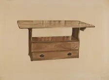 Seat Table, c. 1939. Creator: Paul Poffinbarger