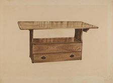 Seat Table, c. 1939. Creator: Paul Poffinbarger