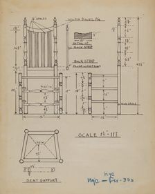 Seat, c. 1936. Creator: Margaret Knapp