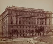 Seat of the General Staff of the Armed Forces - general view, Vienna, around 1890. Creator: Ludwig Niernberger