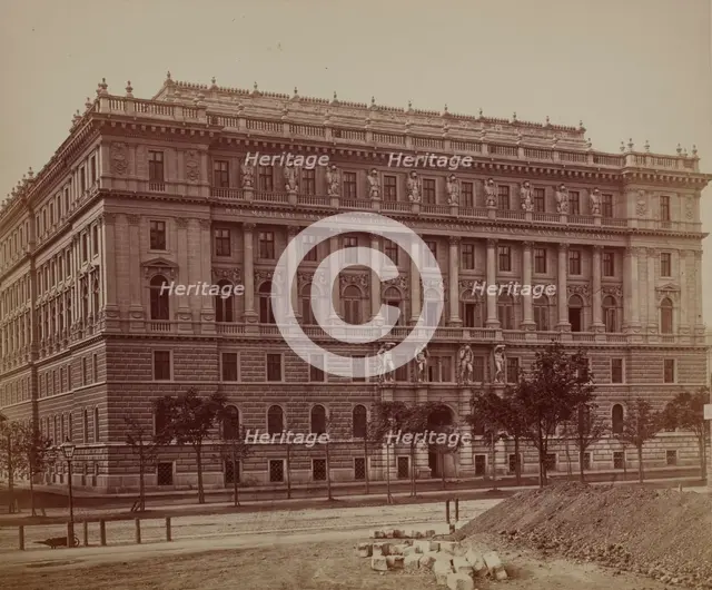 Seat of the General Staff of the Armed Forces - general view, Vienna, around 1890. Creator: Ludwig Niernberger.