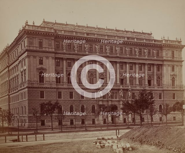 Seat of the General Staff of the Armed Forces - general view, Vienna, around 1890. Creator: Ludwig Niernberger.