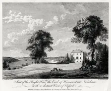 Seat of the Right Honourable the Earl of Harcourt at Nuneham, with a distant view of Oxford 1775.Artist: Michael Angelo Rooker