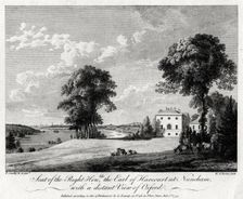 Seat of the Right Honourable the Earl of Harcourt at Nuneham, with a distant view of Oxford 1775.Artist: Michael Angelo Rooker