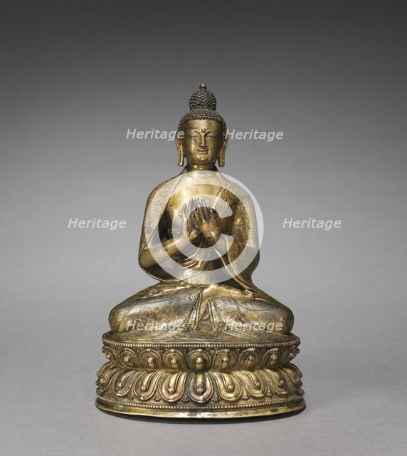 Seated Maitreya Buddha, c. 1400. Creator: Unknown.
