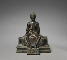 Seated Maitreya, late 7th - early 8th century. Creator: Unknown