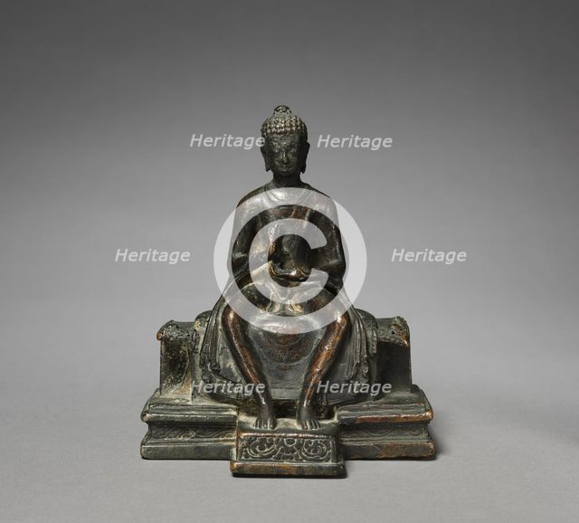 Seated Maitreya, late 7th - early 8th century. Creator: Unknown.