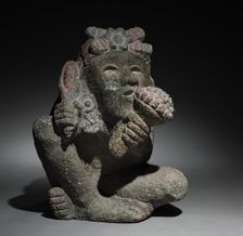 Seated Male Carrying Maize, 1325-1521. Creator: Unknown
