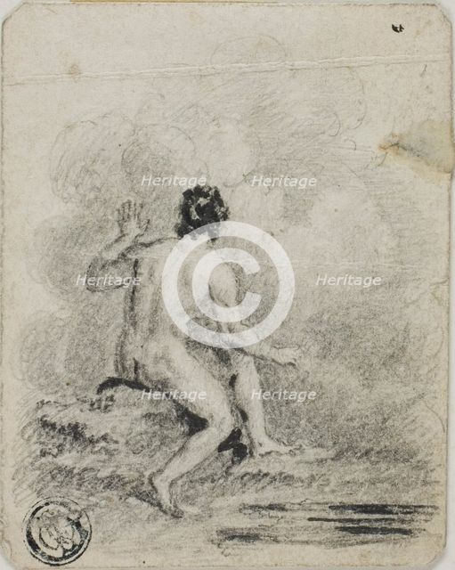 Seated Male Nude, n.d. Creator: Unknown.
