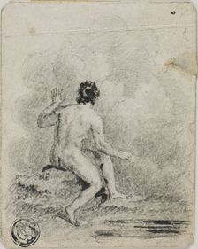 Seated Male Nude, n.d. Creator: Unknown