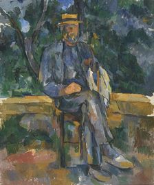 Seated Man, 1905. Creator: Paul Cezanne
