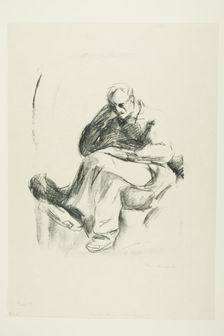 Seated Man, 1912-14. Creator: Edvard Munch