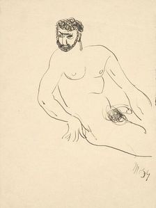 Seated Man, 1934. Creator: Cyprian Majernik