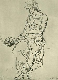 Seated man with astronomical instrument?, late 15th century, (1943). Creator: Giovanni Bellini