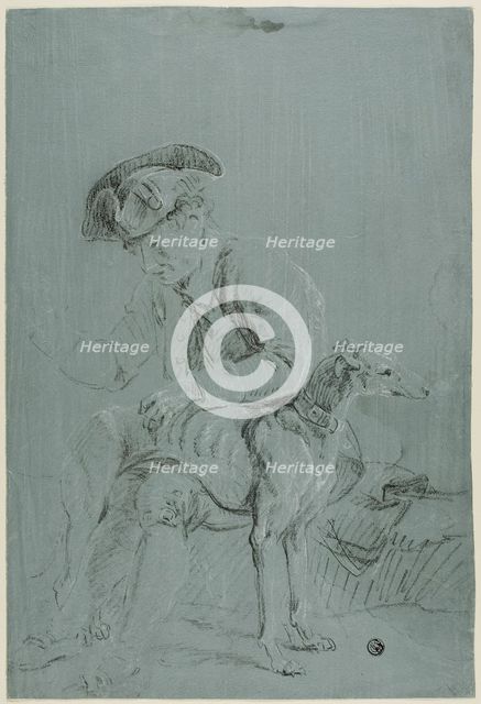 Seated Man with Dog, n.d.