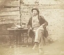 Seated Man, about 1855-1865. Creator: John Whistler