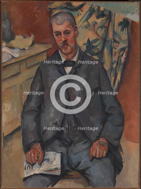 Seated Man. Artist: Cézanne, Paul (1839-1906)