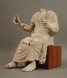 Seated Man, Coptic, 4th-7th century. Creator: Unknown