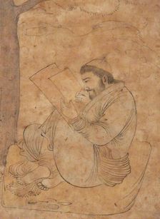 Seated Man Painting or Writing, first half 17th century. Creator: Unknown