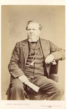 Seated man probably William Evans, (1798-1877), c1850-1880. Creator: John Watkins