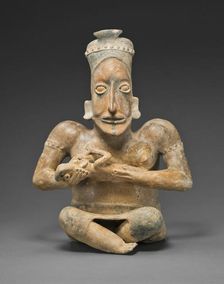 Seated Maternity Figure, 100 B.C./A.D. 300. Creator: Unknown