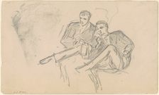 Seated Men, c. 1874-1877. Creator: John Singer Sargent