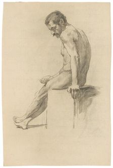 Seated Model I., 1893. Creator: Jozef Hanula