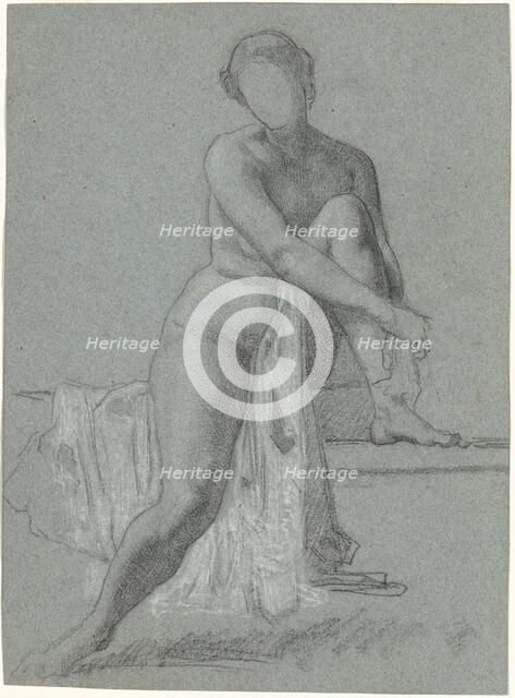 Seated Nude, 1860s-1870s. Creator: William P. Babcock.