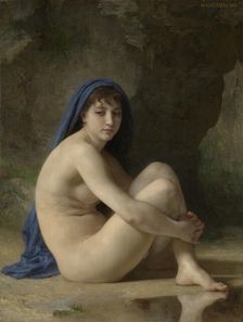 Seated Nude, 1884. Creator: William-Adolphe Bouguereau