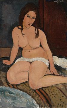 Seated Nude, 1917. Creator: Amadeo Modigliani