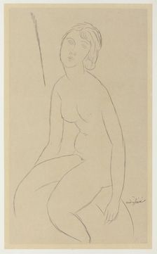 Seated Nude, 1918. Creator: Amadeo Modigliani