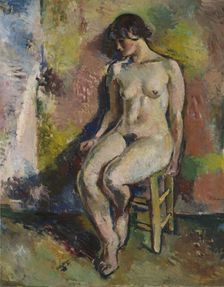 Seated Nude, 1929. Creator: Per Deberitz