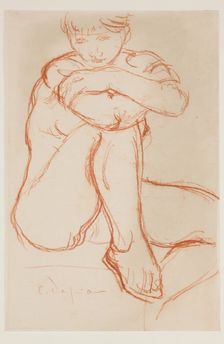 Seated Nude, between 1874 and 1946. Creator: Charles Despiau