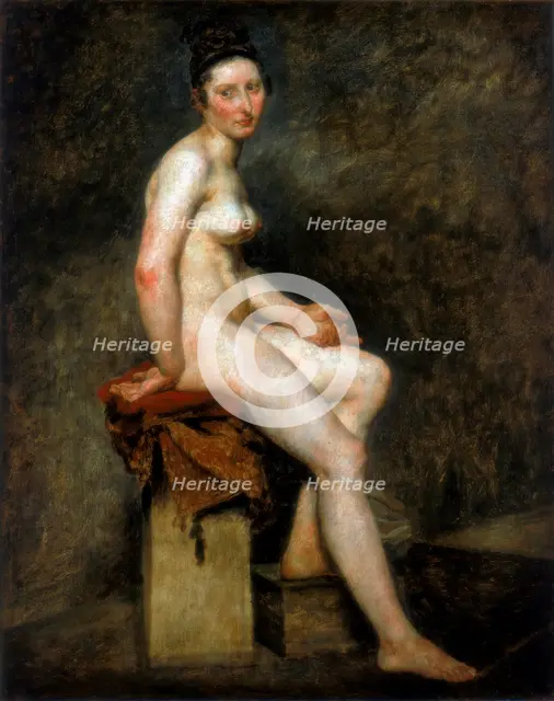 'Seated Nude, Mademoiselle Rose', 19th century. Artist: Eugène Delacroix