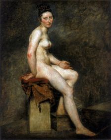 Seated Nude, Mademoiselle Rose 19th century. Artist: Eugène Delacroix