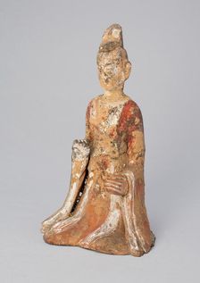 Seated Official, Northern Wei dynasty (386-535), c. 5th century with later restoration. Creator: Unknown