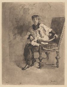Seated Acolyte, c. 1872. Creator: Mose, Bianchi